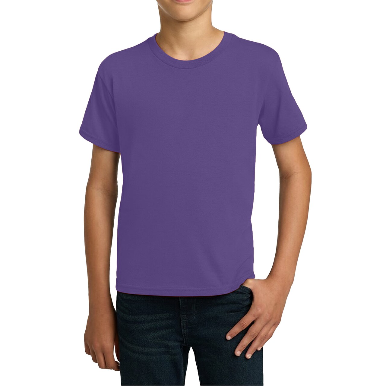 Gildan Youth Heavy Cotton T-Shirt, Plain Short Sleeve Craft & Print Ready